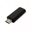 VALUE USB-sovitin - USB-C (uros) käännettävä Micro-USB Type-B (uros)