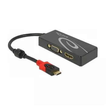 USB-näytönohjainadapteri DeLOCK 87730 3840 x 2160 pikseliä musta