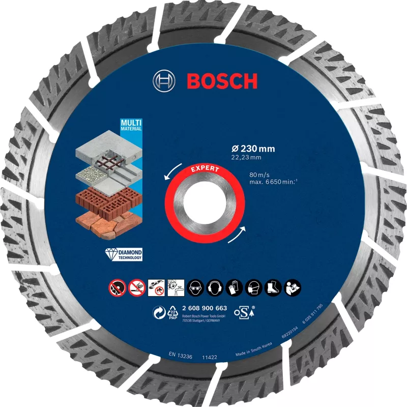 Bosch Expert MultiMaterial timanttikatkaisulaikka, 230 mm, 2608900663