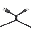 USB-A - USB-C -kaapeli Aukey CB-NAC1, 1 m, punottu nailon, USB PD 60 W, USB 2.0