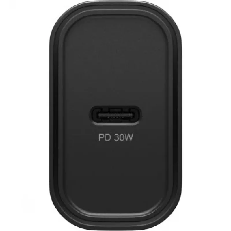 EU-seinäpikalaturi Wall Charger 30W musta USB Power Delivery 3.0 USB-C