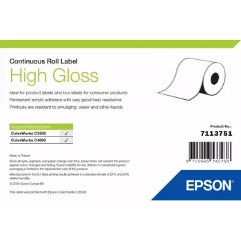 Tarrarulla Epson 7113751, kiiltävä pinta, leveys 76 mm, pituus 33 000 mm
