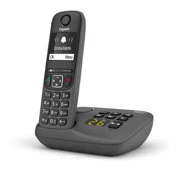 Analoginen/DECT-puhelin Gigaset AE690A numeronäyttö langaton käsipuhelin antrasiitti