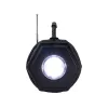 Tracer Explorer TRAGLO47616 kannettava Bluetooth-kaiutin, TWS, Bluetooth 5.3, 15 W RMS, FM-radio, taskulamppu, aurinkopaneeli, 1800 mAh varavirtalähde, microSD, musta