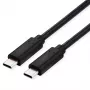 ROLINE USB4 Gen3x2 kaapeli, CC, ST/ST, 40Gbit/s, 240W, musta, 0,8 m (11.02.9101)