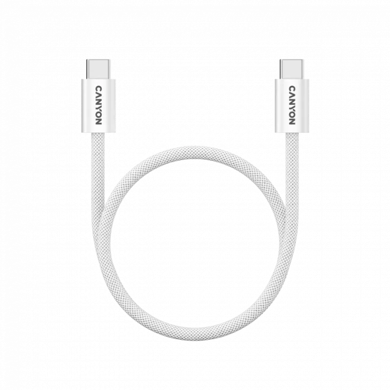 CANYON kaapeli OnWire 60MG C-C 60W magneetti punottu 1m valkoinen