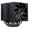 CPU-jäähdytin Jonsbo CA90 Dual-Tower 1×130 mm ja 1×120 mm PWM-ARGB-tuulettimella, musta