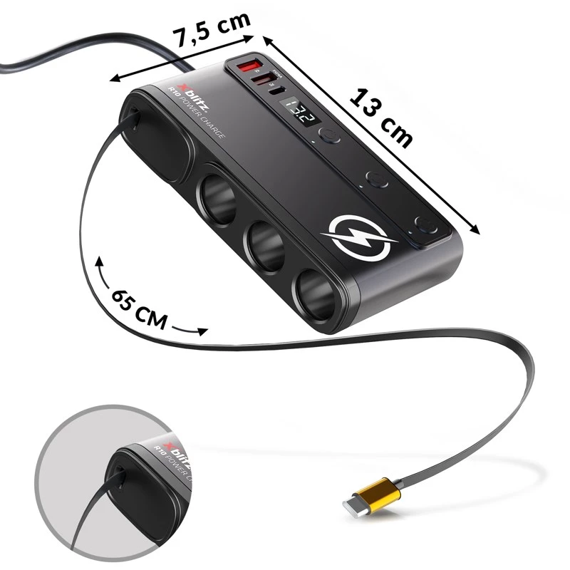 Xblitz R10 Power Charge autopistorasian jakaja