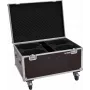 Flightcase Roadinger 4x LED TMH-X4 pyörillä — suojalaukku 4 TMH-X4 LED-valonheittimelle