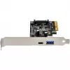 SilverStone ECU03 - USB-sovitin - PCIe 2,0 x2 Low Profile - USB-C 3,1 x 1 + USB-C x 1 (SST-ECU03)