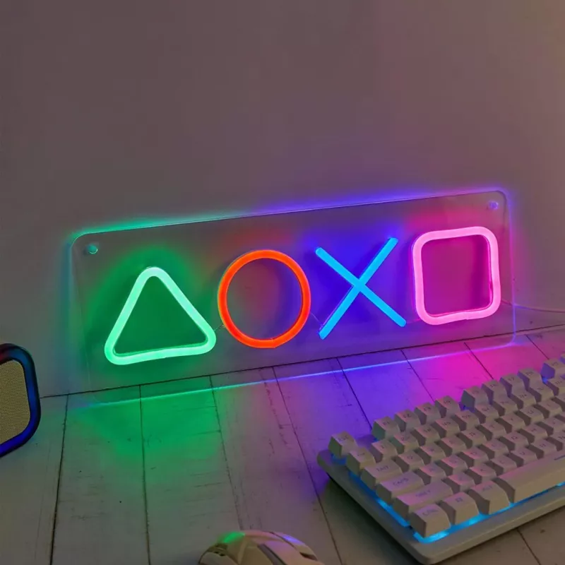 Pelipaneeli neonvalo MANTA SNL111MT – koristeelliset LED-symbolit peliasetelmaan