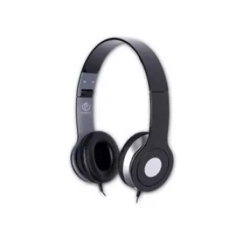 Headset Rebeltec City yleiskuulokkeet mikrofonilla musta RBLSLU00020
