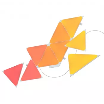 Nanoleaf NL47-0002TW-9PK kolmionmuotoiset LED-paneelivalaisimet — sarja 9 RGB-seinäpaneelia, verkkovirta, valkoinen