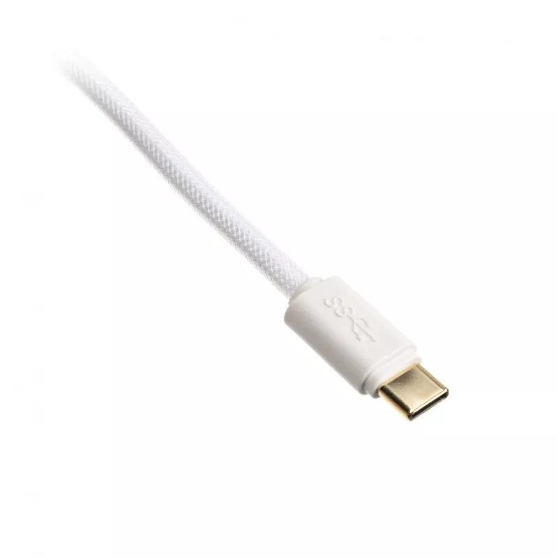 Spiraalikaapeli USB Ducky White Edition DACOC2-WHT1, irrotettava, valkoinen spiraalimalli