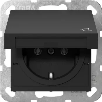 GIRA 4454005 SCHUKO KD System 55 musta (4454005)