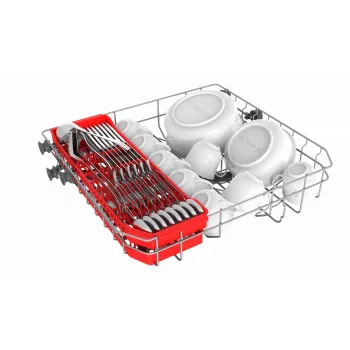 Kalusteisiin asennettava astianpesukone Toshiba DW-08T2EE(S)-PL — 8 astiastoa, energiatehokkuusluokka F, 49 dB, 55×59×50 mm