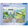 Palapeli Ravensburger Coastal Cottage 1000 palaa, 700 mm leveä, 2 mm paksu
