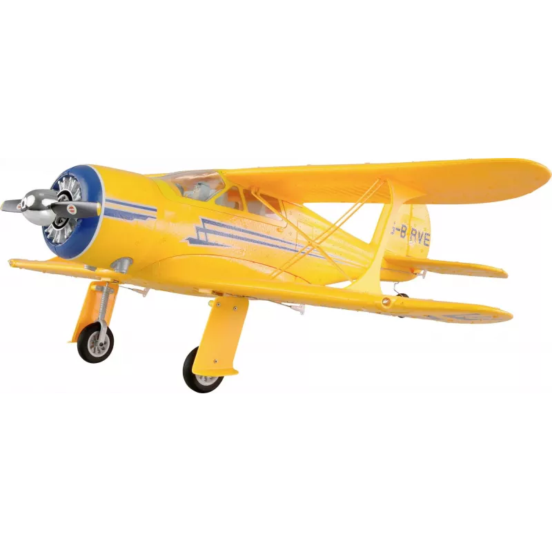 RC-lentokone Amewi AMXFlight Beech D17s 3D/6G RTF — keltainen, lentovalmiiksi koottu malli