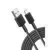 Anker Innovations 322 USB-A - USB-C kaapeli nylon 1,8M musta - kaapeli - digitaali/data
