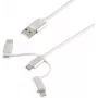 USB-kaapeli ShiverPeaks BS14-50067 1m USB A Micro-USB B valkoinen