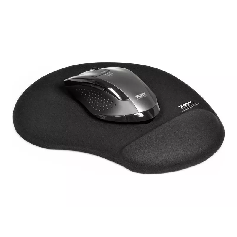 PORT CONNECT | ergonominen hiirimatto | 200 x 230 x 20 mm | musta