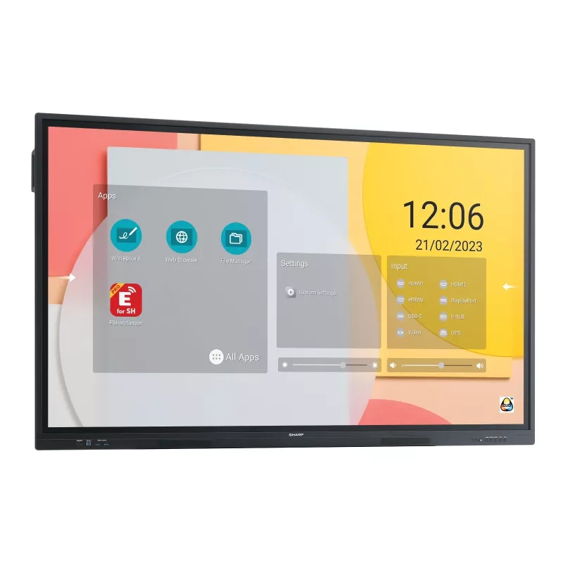 Digitaalisen informaationäytön tasanäyttö Sharp PN-LC752 75 inch LCD 4K Ultra HD 3840 x 2160