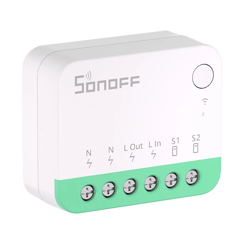 Sonoff MINIR4M Matter älykäs WLAN-minikytkin (HomeKit, SmartThings, Home Assistant).