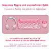 XXL-työpöytäalusta hiirelle ja näppäimistölle, pinkki