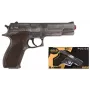 Lelutikkapistooli Pulio Police gun metal GONHER 45/1 15545/1 — metallipinnoite, yksilaukausleluase
