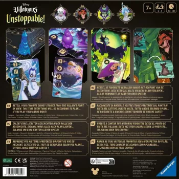 Lautapeli Ravensburger Disney Villainous Unstoppable! strategia yli 7-vuotiaille lapsille