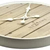 NeXtime kello 3134wi Plank, Ø50 cm, seinäkello, valkoinen