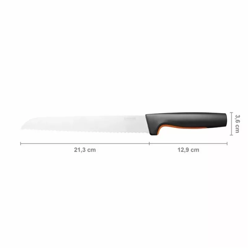 Fiskars 1057538 keittiöveitsi ruostumaton teräs 1 kpl leipäveitsi