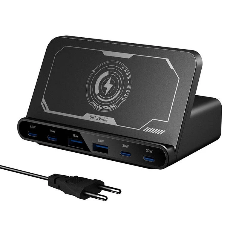 Laturi BlitzWolf BW-S27 160W, 2×USB-A, 4×USB-C