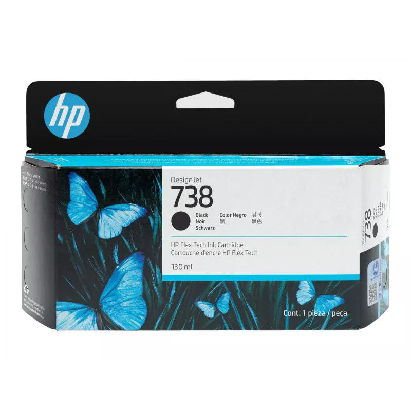 Mustepatruuna HP 498N4A 738 musta yhteensopiva HP-tulostimien kanssa, musta vaihtomuste