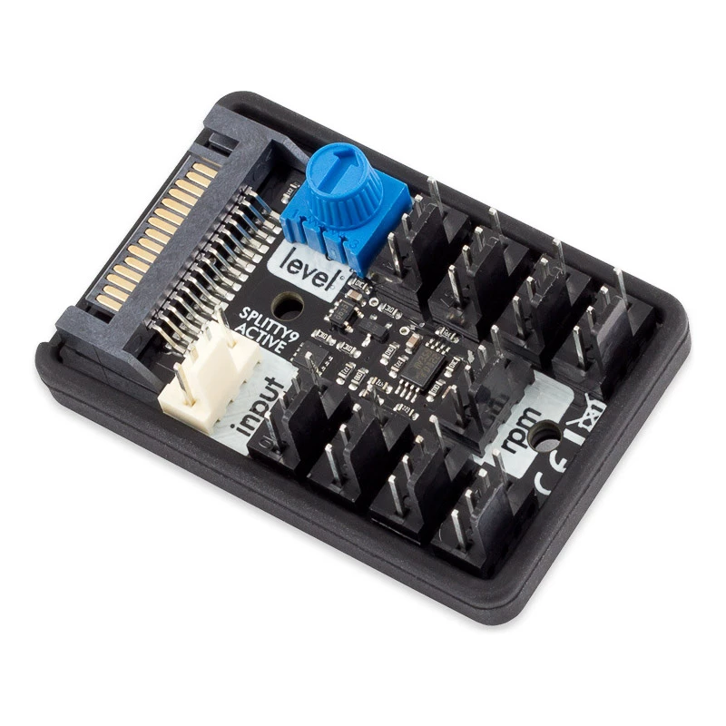 Aqua Computer SPLITTY9 ACTIVE aktiivinen jakaja jopa 9 PWM-tuulettimelle