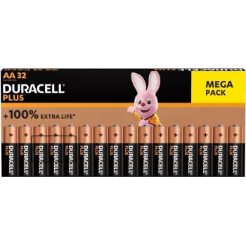 Alkaliparistot Duracell Battery Plus AA 32 kpl:n pakkaus — AA-koko, 1,5 V (00216913)