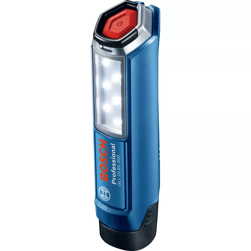 Bosch Professional GLI 12V-300 06014A1000 akkukäyttöinen työvalaisin, 300 lm, sininen (ilman akkua ja laturia)