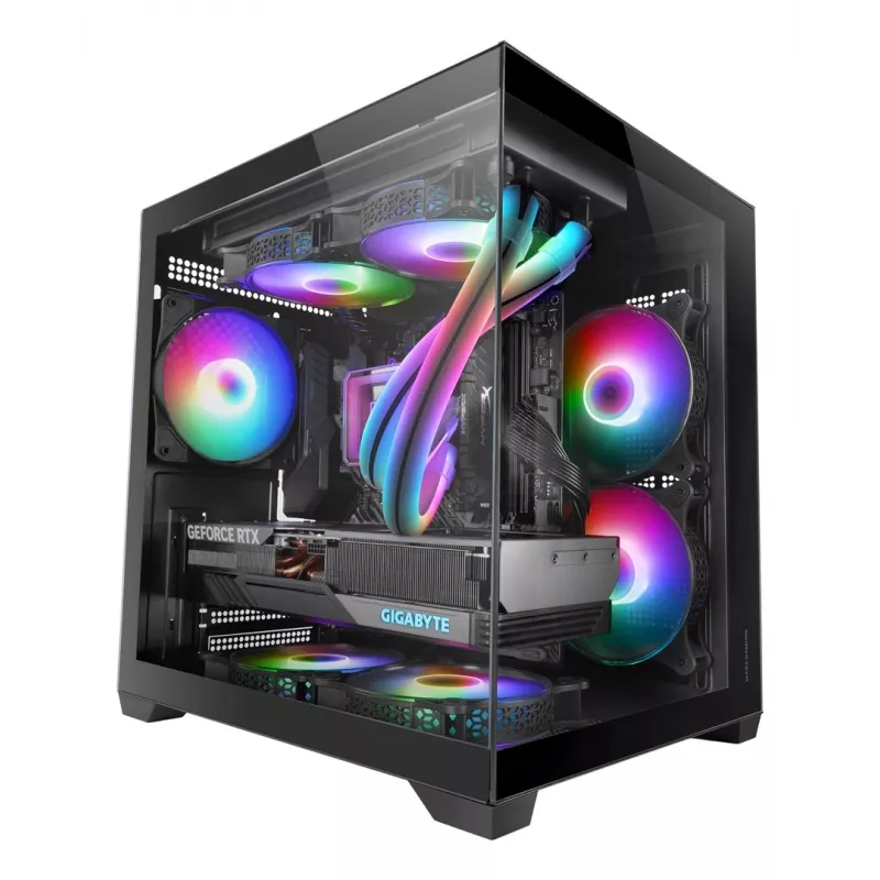 Mars Gaming MC-VIEW2 Mini Tower musta