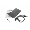 NATEC RHINO GO kotelo USB 3.0 2,5'' SATA HDD/SSD, musta alumiini