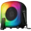 Kaiutin SVEN PS-555, musta, lähtöteho 65 W (RMS), TWS, Bluetooth, USB, microSD, kaukosäädin, litiumakku