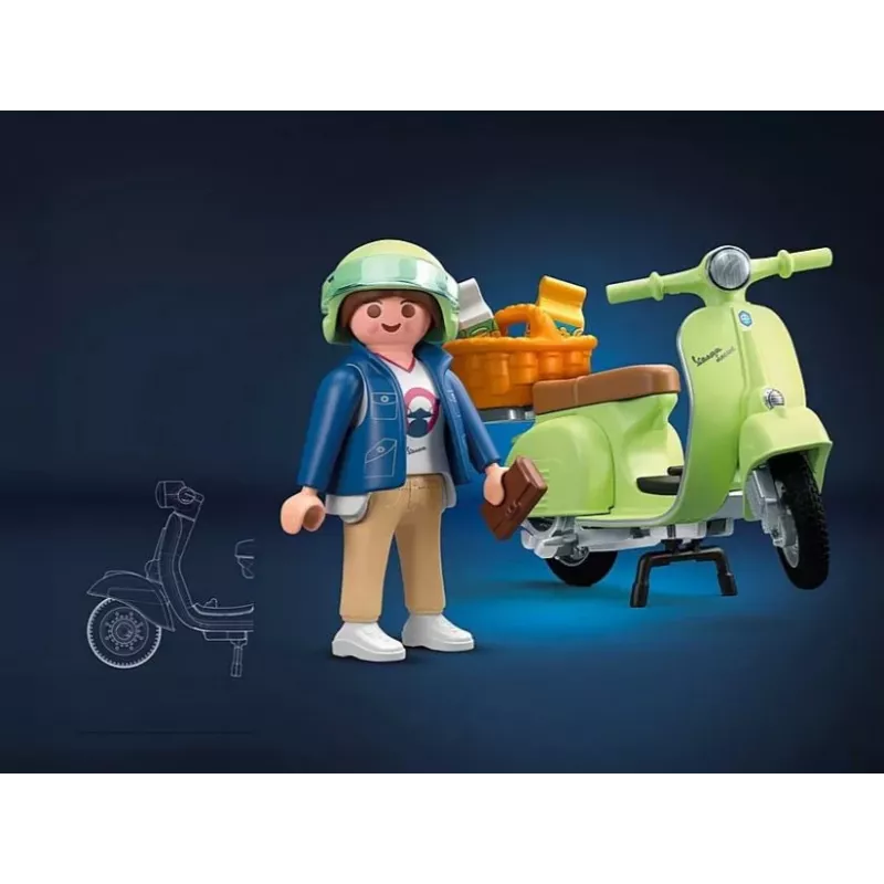 Figuurisarja Vespa 71621 1969 Vespa 150 Sprint Veloce, vaaleanvihreä