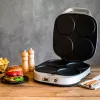 ROMMELSBACHER PC 1800, 4 crêpes, hopea, muovi, 13,5 cm, painikkeet, 1800 W