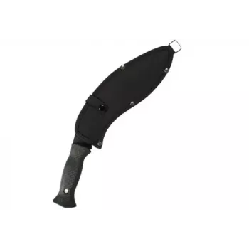 Machete Mil-Tec Kukri 15534000 – ruostumaton terä 255 mm, kokonaispituus 375 mm, ABS-kahva, sisältää tupen
