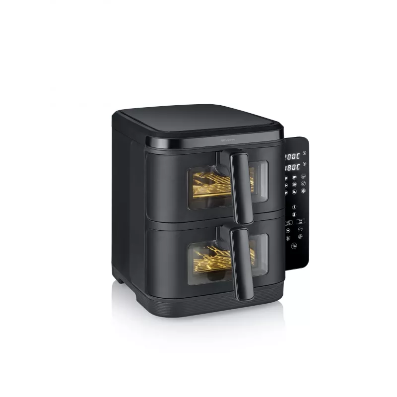 Friteerauskeitin SEVERIN FR 2468 S-Fry Duo Stack 2-in-1, kahden korin rakenne