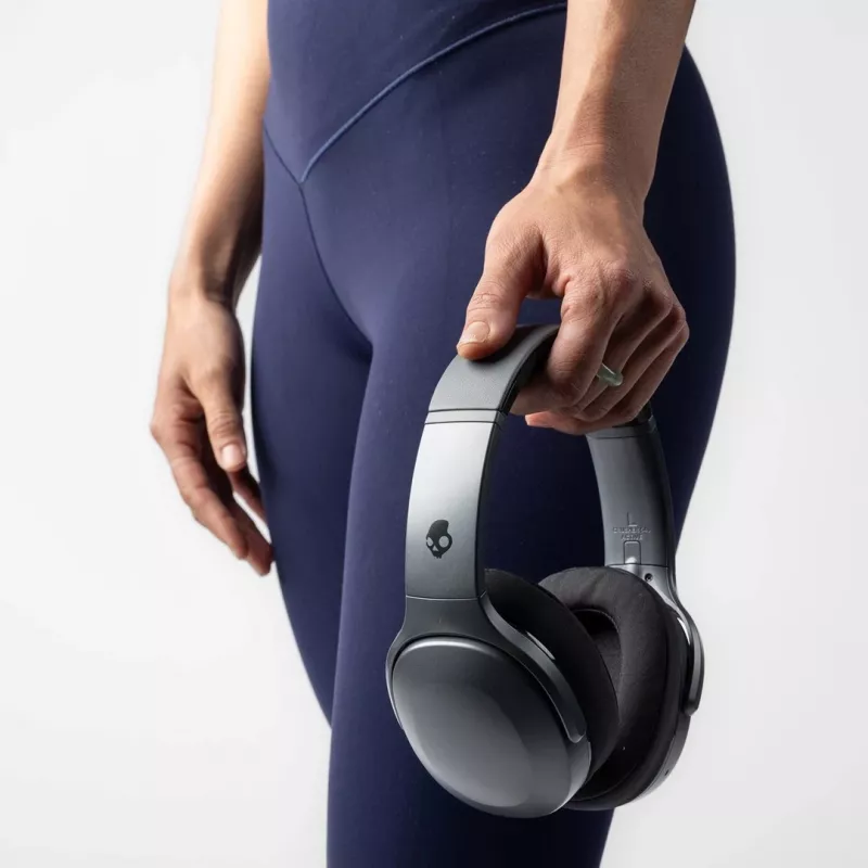 Skullcandy Crusher 540 Active S6EVW-T992 over-ear-kuulokkeet, langattomat ja langalliset, Bluetooth, Sensory Bass, 40 h akku, taittuvat, Black Coal