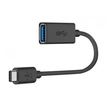 Belkin USB 3.0 liitäntä 5GBit/s USB-C - USB-A 1m harmaa (F2CU036BTBLK)