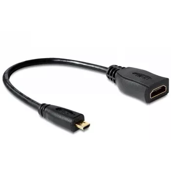 HDMI-kaapeli DeLOCK 65391 0,23m tyyppi A - tyyppi D musta