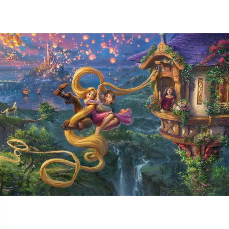 1000 palan palapeli Schmidt Spiele Thomas Kinkade Studios 'Rapunzel: Tangled Up in Love' – 1000 palaa