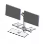 Seinäkiinnitystanko kahdella kiinnitysvarrella ergonomic solutions, malli EET063-02