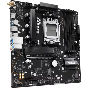 Emolevy ASRock A620AM Pro-A WiFi AM5 mATX — AMD A620, kanta AM5, DDR5 jopa 256 GB, Wi‑Fi 6E, 2.5Gb LAN, HDMI 2.1